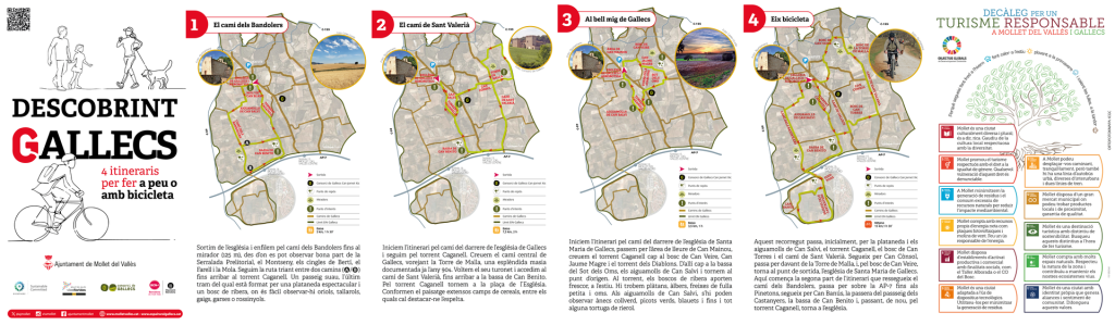 Descobrint Gallecs, 4 itineraris a peu o amb bicicleta