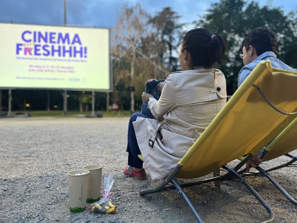 Cinema a la fresca, a l'aire lliure al parc de Torras Villà de Granollers